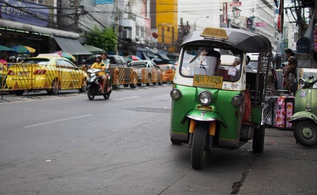Tuk tuk, oblíbený způsob dopravy v Bangkoku