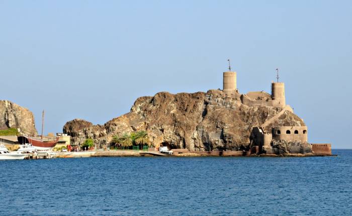 Pohled na pevnost Al Jalali