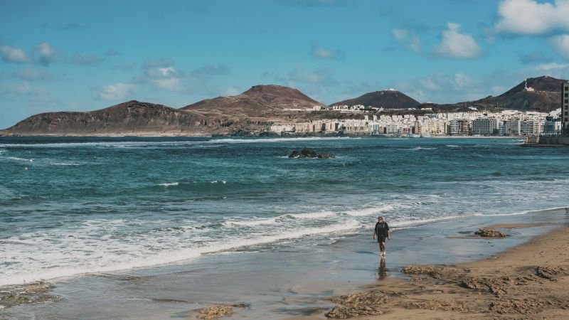 Pláž Las Canteras v Las Palmas