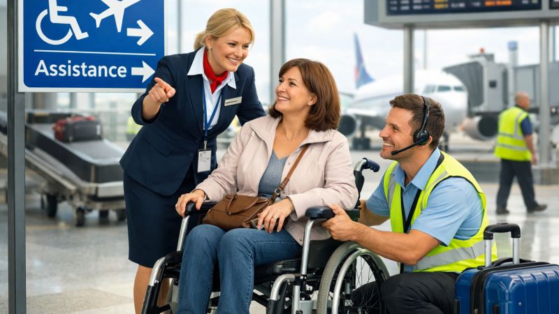 Asistence na letišti pro osoby s omezenou pohyblivostí (PRM): Pravidla a praktické tipy