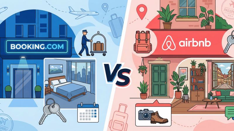 Nejlepší ubytovací služba: Booking vs. Airbnb