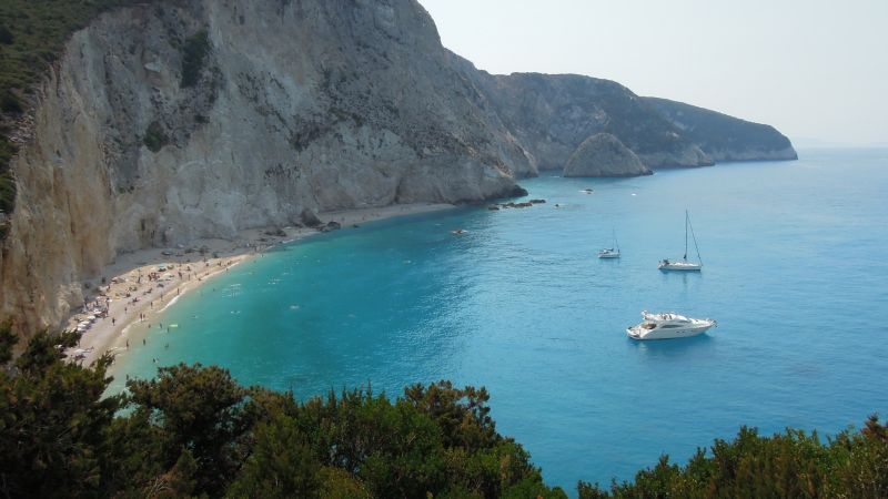 Pláž Porto Katsiki na Lefkádě